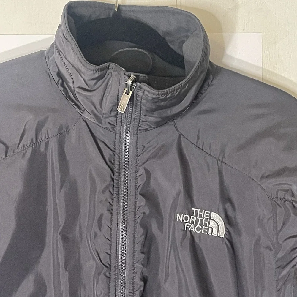 The North Face Men's Small Gray Full Zip Jacket Outdoor Hiking Light Coat